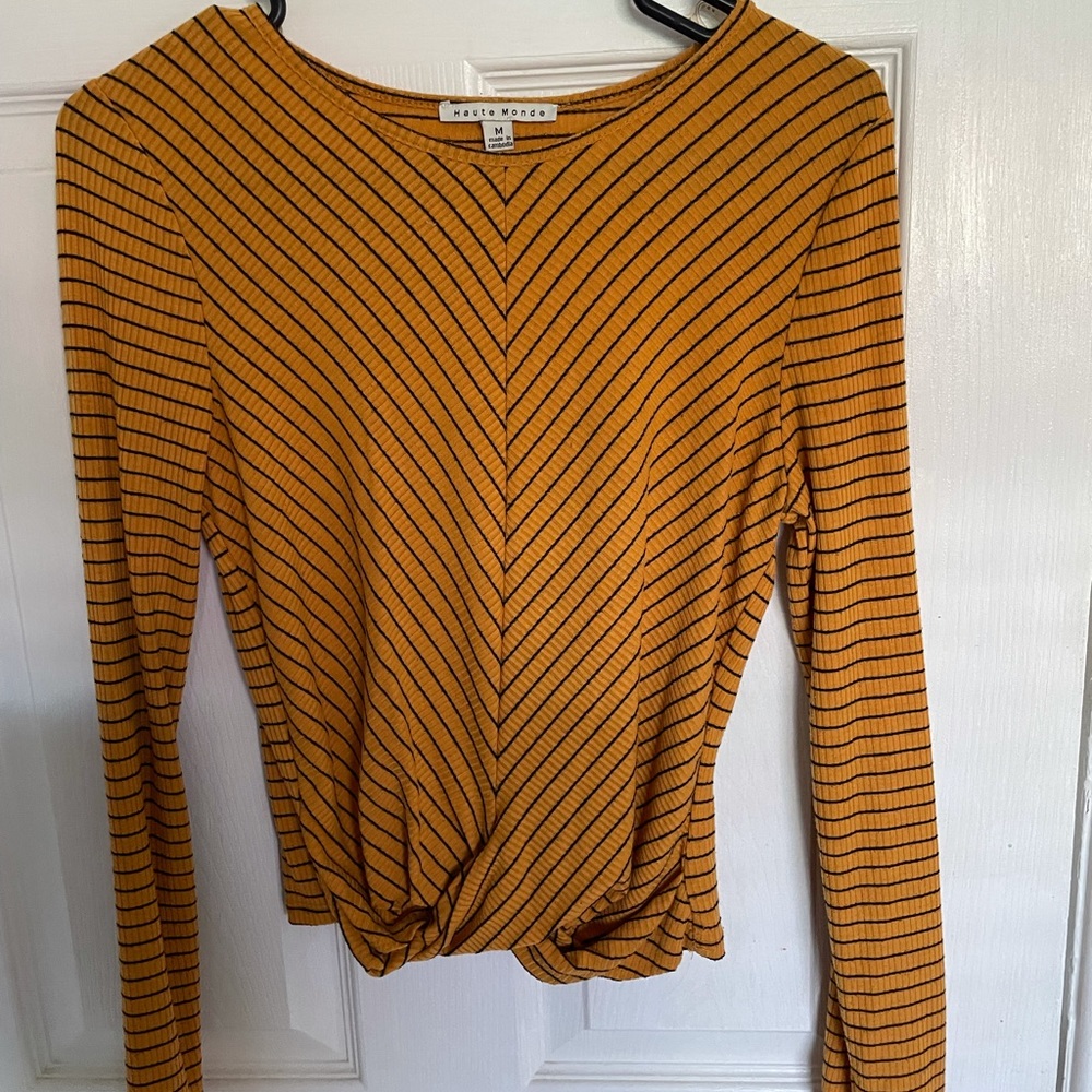Yellow Striped Long Sleeve